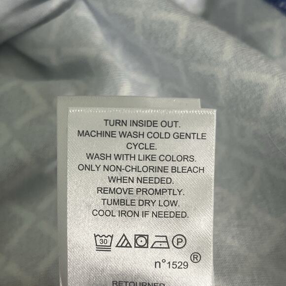 Lauren Ralph Lauren Lot of 2 Tops S/P Boat Neck Stretch Red Floral Blue Geo - Picture 10 of 12